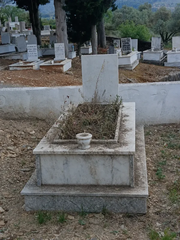 Çiçeklendirme öncesi mezar görünümü